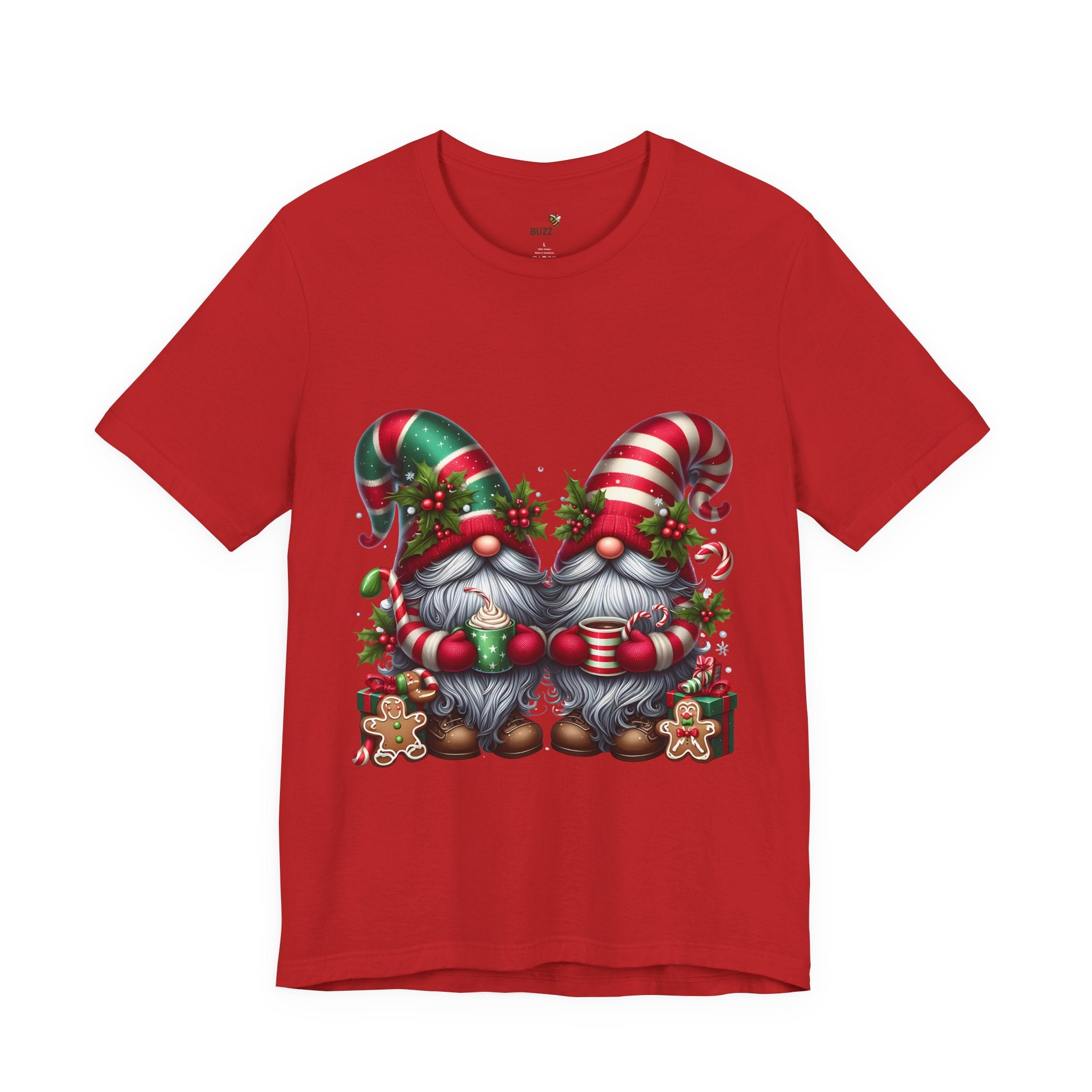 Cute Gnome Christmas Tee - Perfect For: Holiday Outfits, Festive Apparel, Christmas Gift Idea, & Cozy Winter Wear