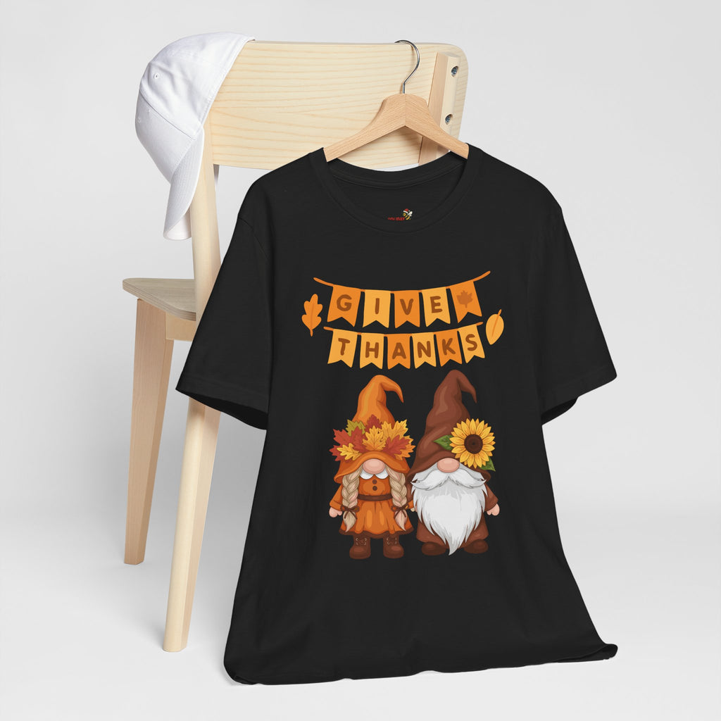 Give Thanks Gnome T-Shirt, Long Sleeve & Hoodie