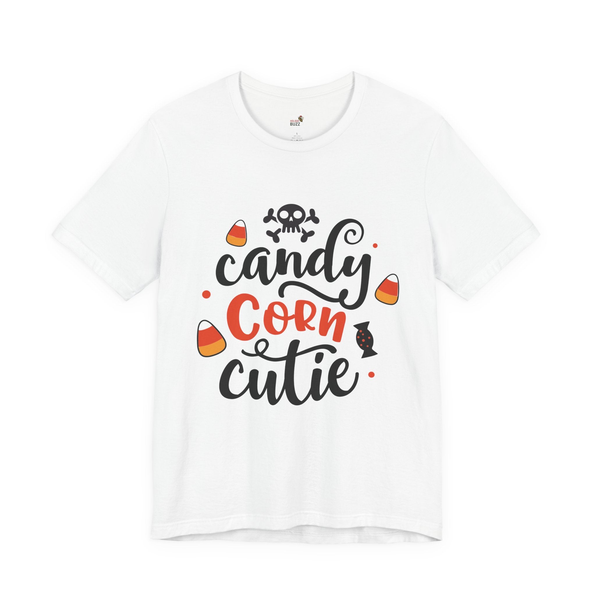 Candy Corn Cutie Halloween T-Shirt – Cute Fall Graphic Tee | Sweet & Spooky Halloween Shirt | Family Halloween Outfit