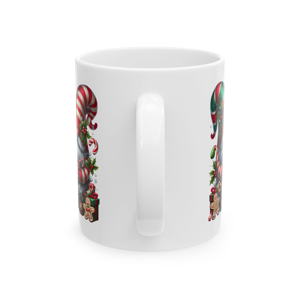 Festive Gnome Ceramic Mug - Holiday Cheer for Coffee Lovers