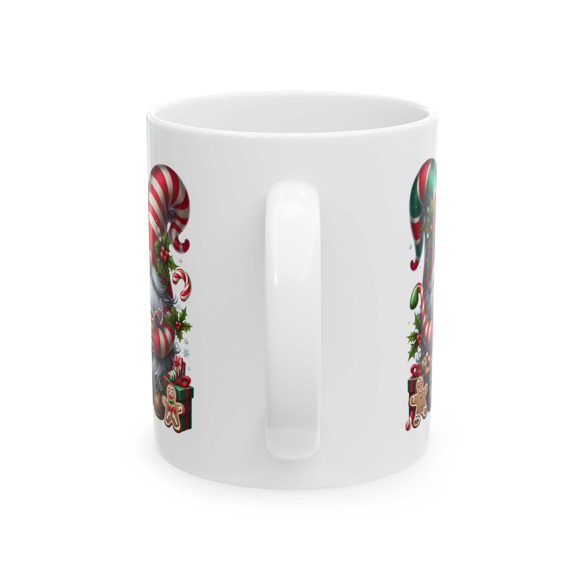 Festive Gnome Ceramic Mug - Holiday Cheer for Coffee Lovers
