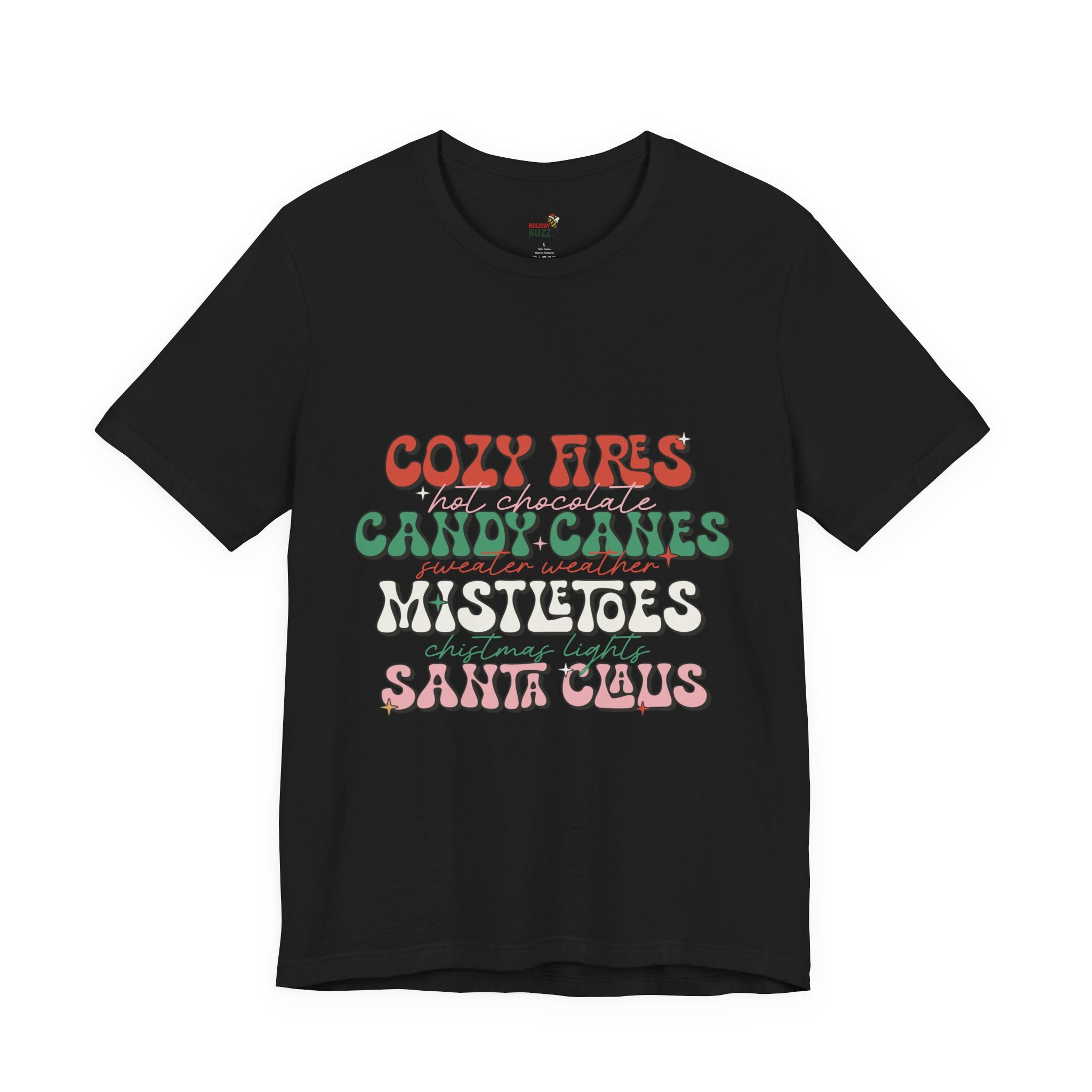 Cozy Fires & Candy Canes Christmas Shirt, Long Sleeve & Hoodie