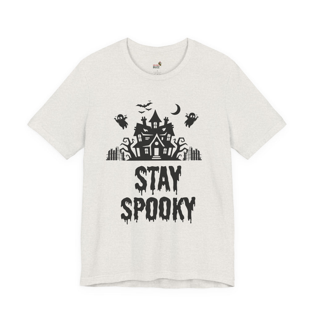 Stay Spooky Halloween T-Shirt – Haunted House Graphic Tee | Classic Halloween Shirt | Spooky Season Outfit