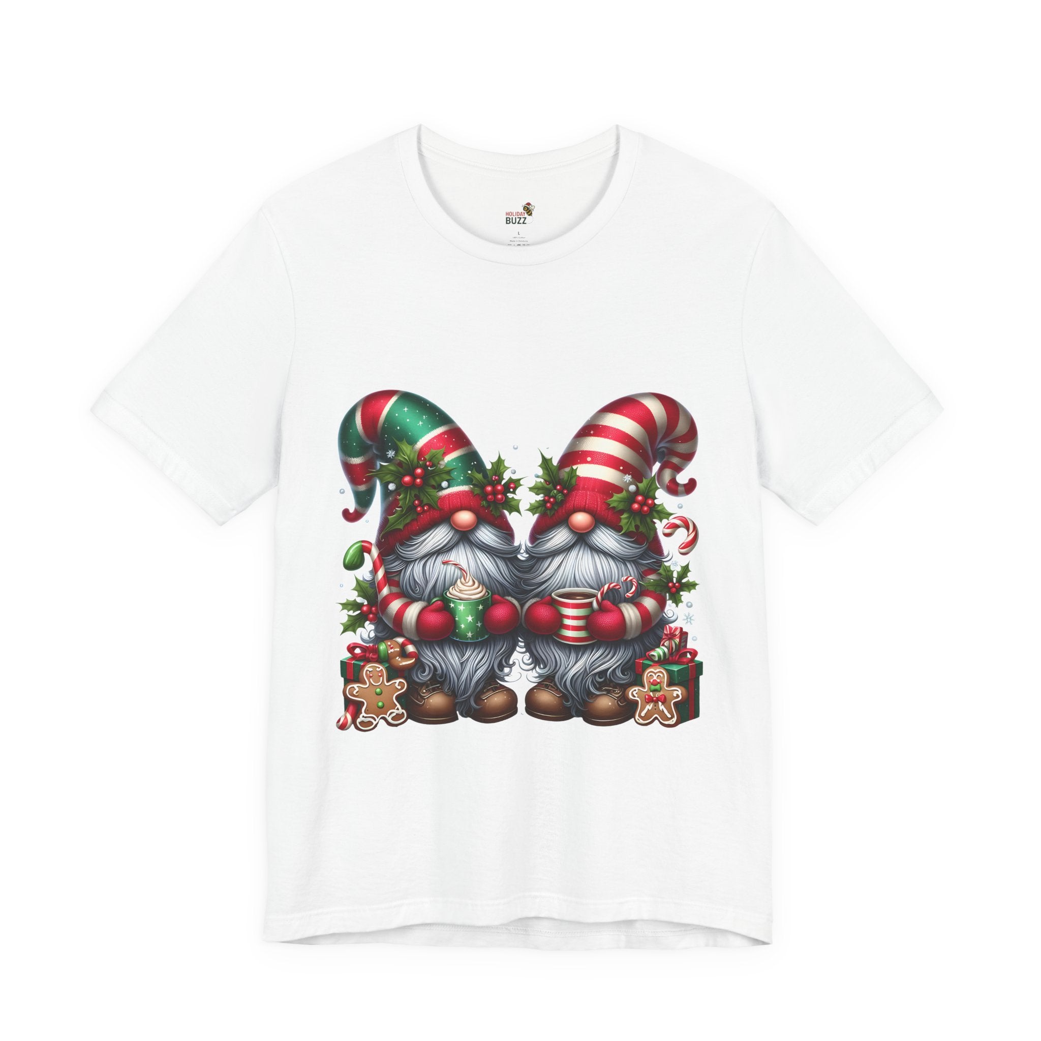 Cute Gnome Christmas Tee - Perfect For: Holiday Outfits, Festive Apparel, Christmas Gift Idea, & Cozy Winter Wear