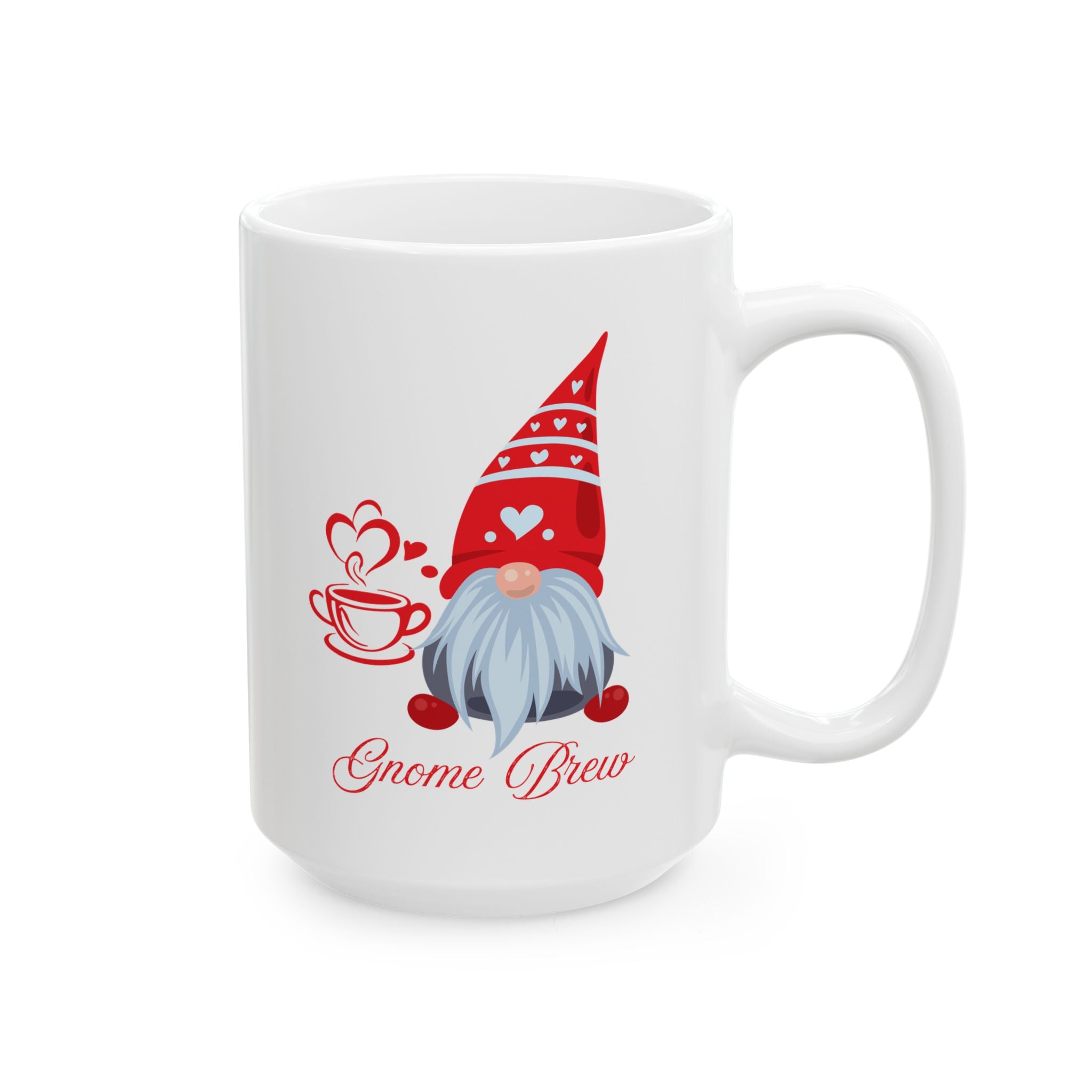 Gnome Brew Coffee Mug – Cute Holiday Gnome Cup | Christmas Gift for Coffee Lovers & Winter Mornings