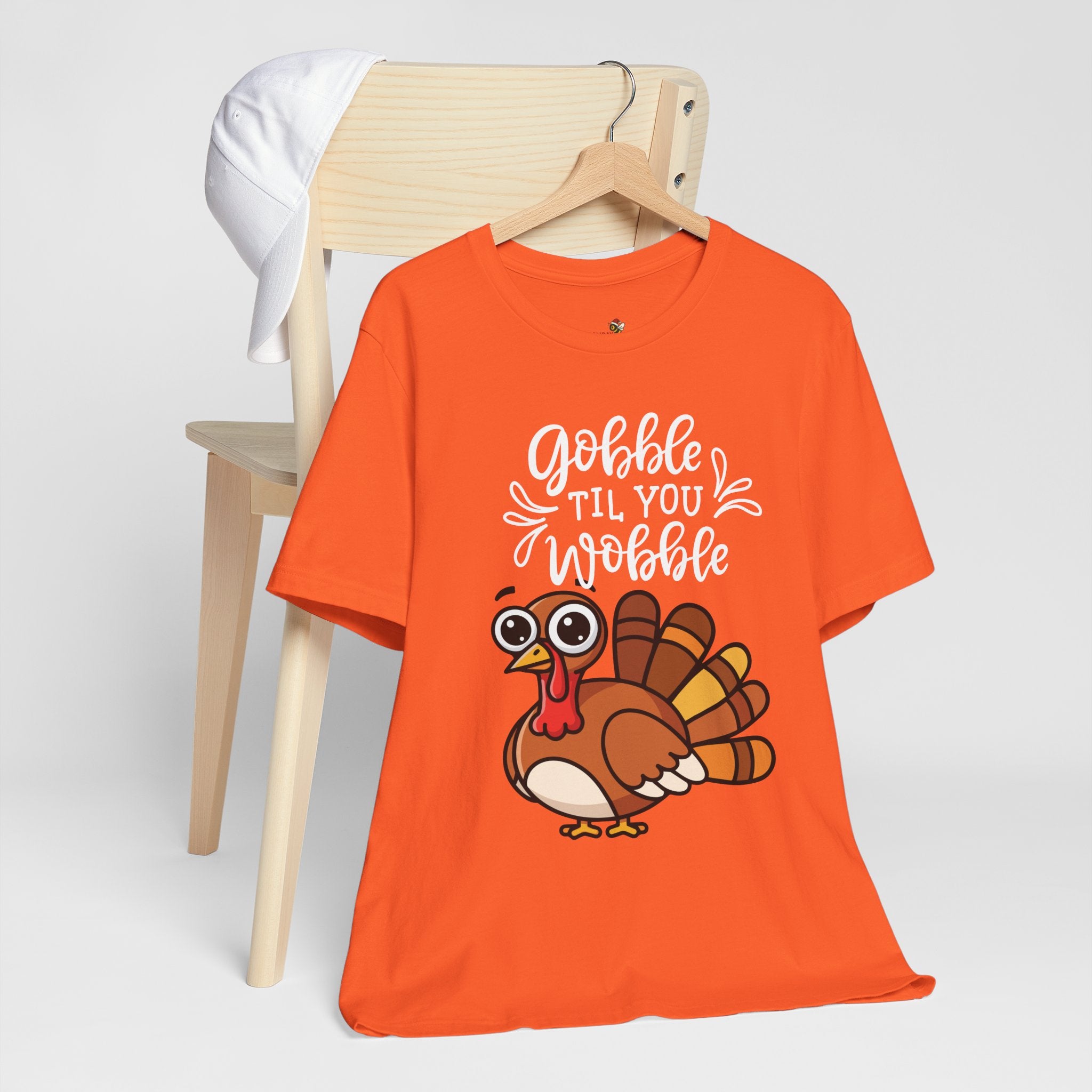 Gobble Til You Wobble Thanksgiving Shirt – Funny Turkey Tee | Cute Fall Holiday T-Shirt for Women & Men